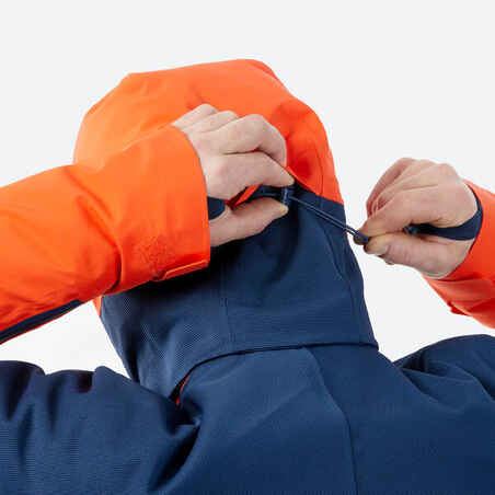 Men’s  All Mountain 500 Ski Jacket - Orange and Blue