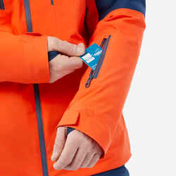 Men’s  All Mountain 500 Ski Jacket - Orange and Blue