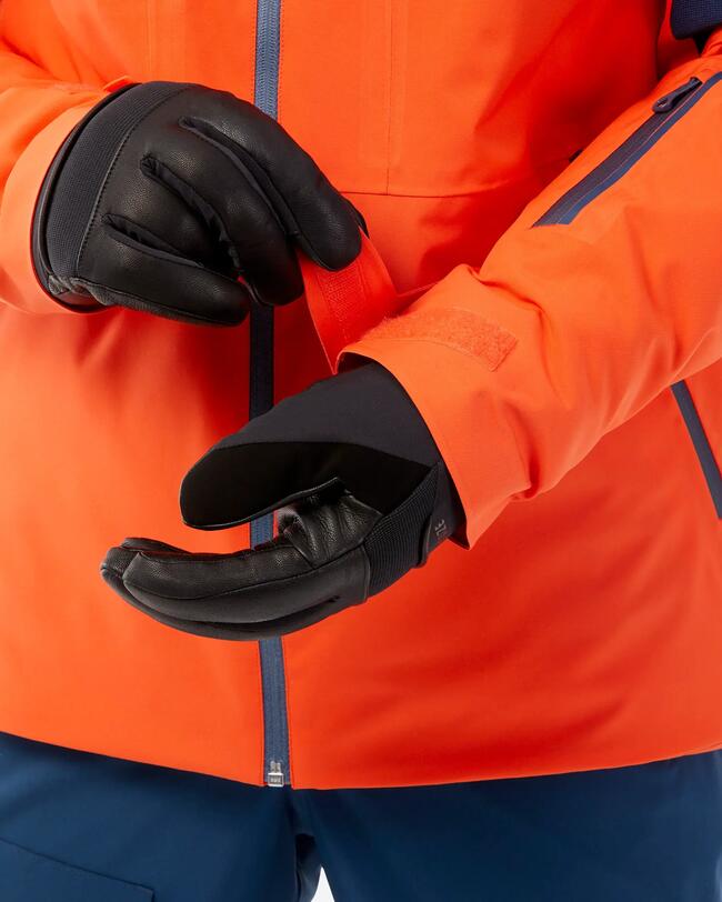 Giacca sci uomo All Mountain 500 arancione e blu