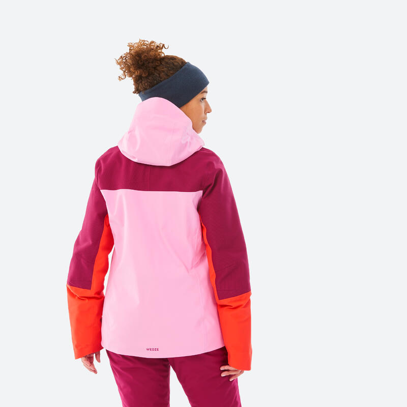 Giacca sci donna 500 SPORT rosa