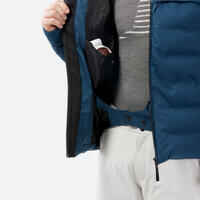 Men's very warm and ventilated ski jacket 900 WARM - petrol blue