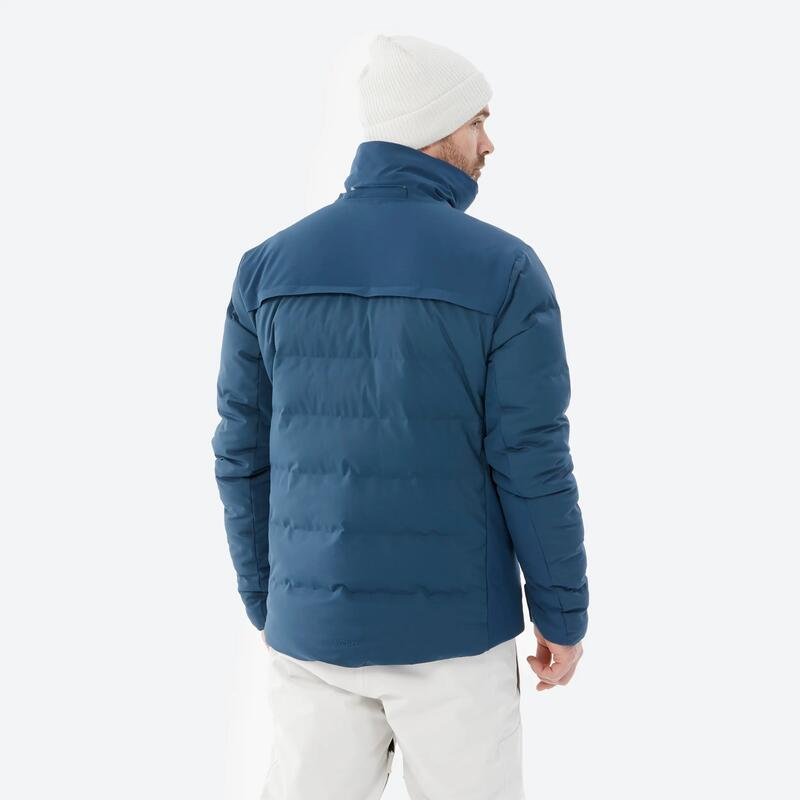 Erkek Şişme Kayak/Snowboard Montu - Petrol Mavisi - 500 Warm