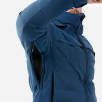 Men's very warm and ventilated ski jacket 900 WARM - petrol blue