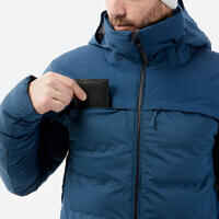 Men's very warm and ventilated ski jacket 900 WARM - petrol blue