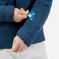 Men's very warm and ventilated ski jacket 900 WARM - petrol blue