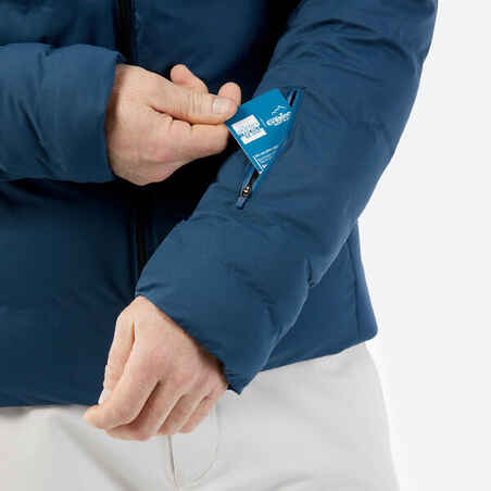 Men's very warm and ventilated ski jacket 900 WARM - petrol blue