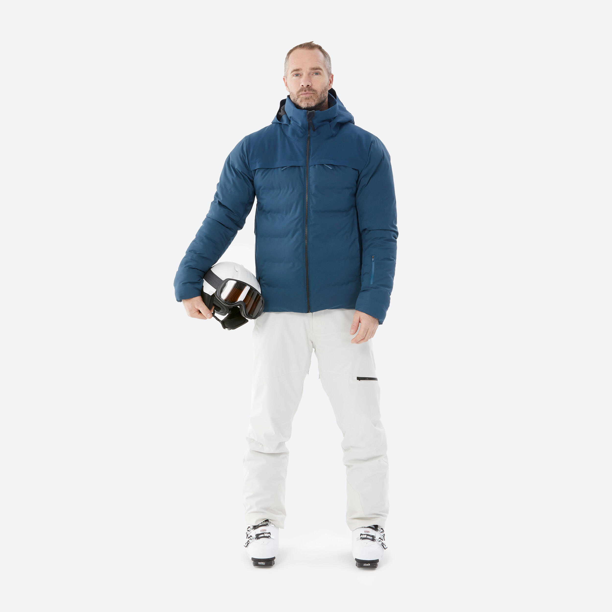 MEN’S WARM PADDED SKI JACKET 900 WARM - BLUE