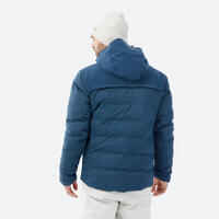 Men's very warm and ventilated ski jacket 900 WARM - petrol blue