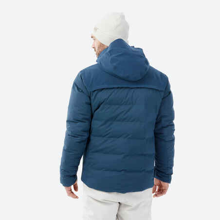 Men's very warm and ventilated ski jacket 900 WARM - petrol blue