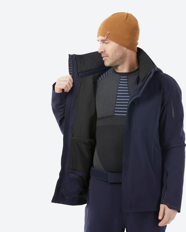 MEN'S SKI JACKET 900 - BLUE BLACK