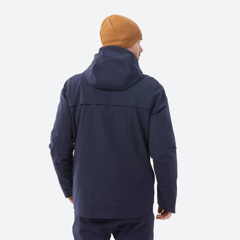 Veste de ski ventilée qui assure la liberté de mouvement homme, 900 bleu marine