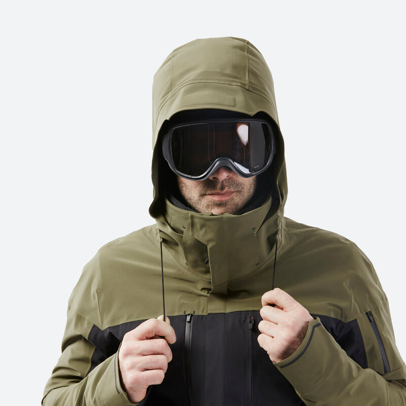 Veste de ski ventilée qui assure la liberté de mouvement homme, 900 bleu marine