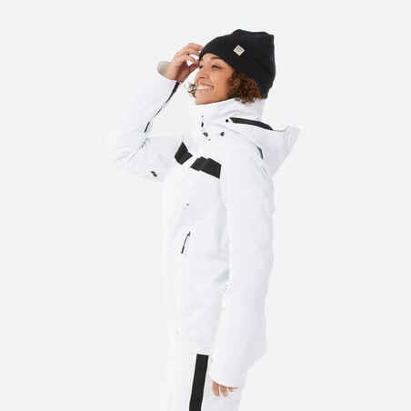 Moteriška slidinėjimo striukė su pamušalu „900“, balta