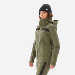 WOMEN’S SKI JACKET 900 - KHAKI