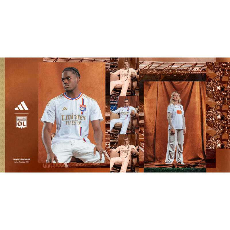 Tricou Fotbal Teren propriu ADIDAS Olympique Lyonnais 23/24 Adulți 