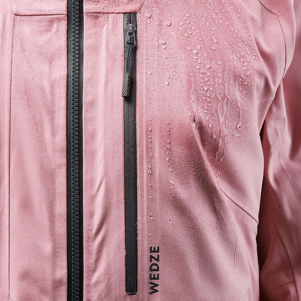 FR 500 Women's warm and breathable ski jacket - light pink