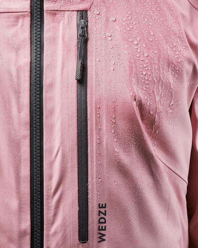 WOMEN’S SKI JACKET FR 500 - PALE PINK