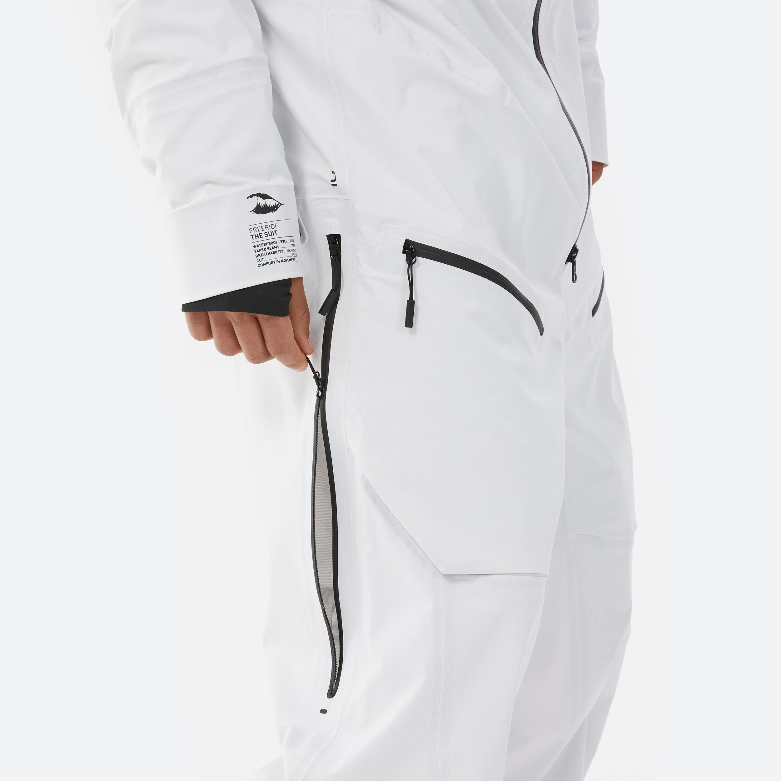 COMBINAISON DE SKI FREERIDE MINIMAL EDITIONS UNDYED WEDZE
