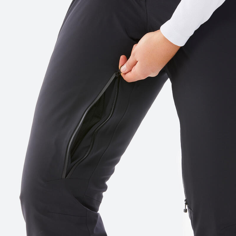 Pantalon de schi călduros și foarte respirant 900 alb damă