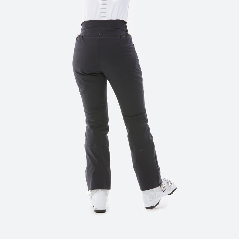 Pantalon schi 900 călduros și foarte respirant negru damă