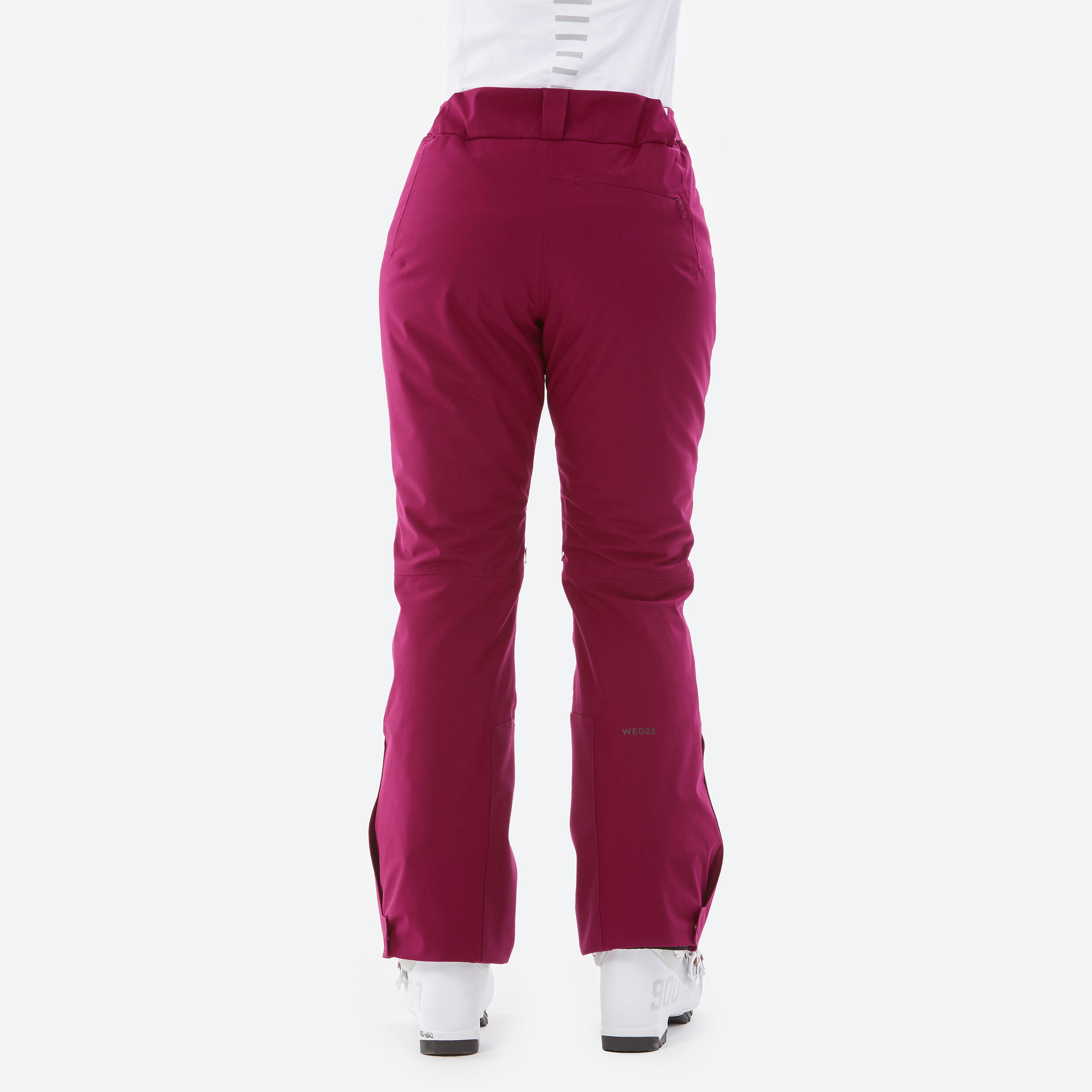 Women's Warm Ski Trousers  580 - Burgundy 5/12