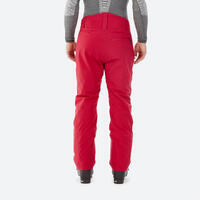 Crvene muške Pantalone za skijanje 500 