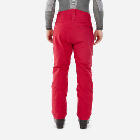 Men’s Warm Ski Trousers Regular 500 - Red