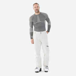 Men’s Warm Ski Trousers Regular 500 - light beige