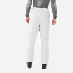 Men’s Warm Ski Trousers Regular 500 - light beige