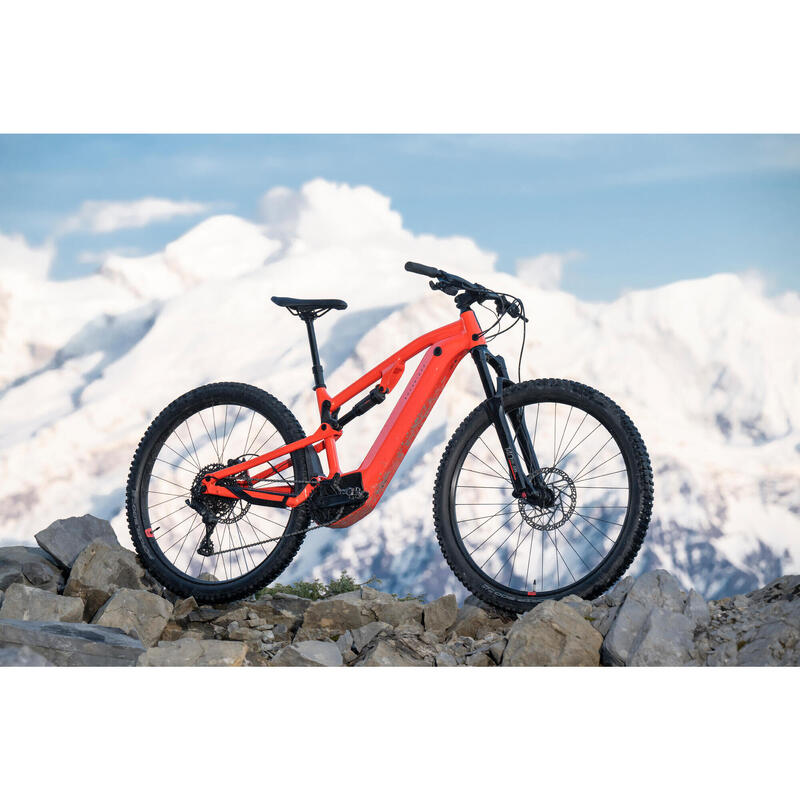 E-Mountainbike Fully 29 Zoll E-Expl 520 S Rockrider rot