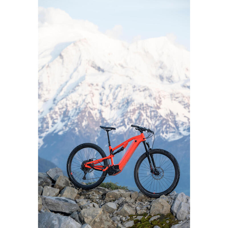 E-Mountainbike Fully 29 Zoll E-Expl 520 S Rockrider rot