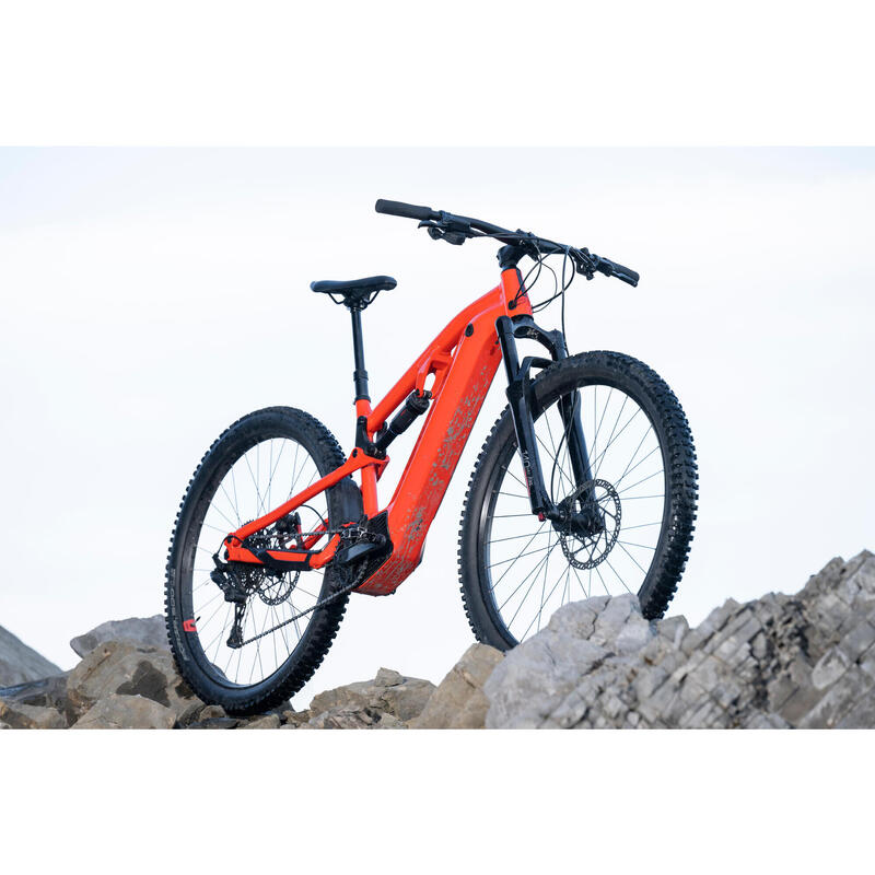 E-Mountainbike Fully 29 Zoll E-Expl 520 S Rockrider rot