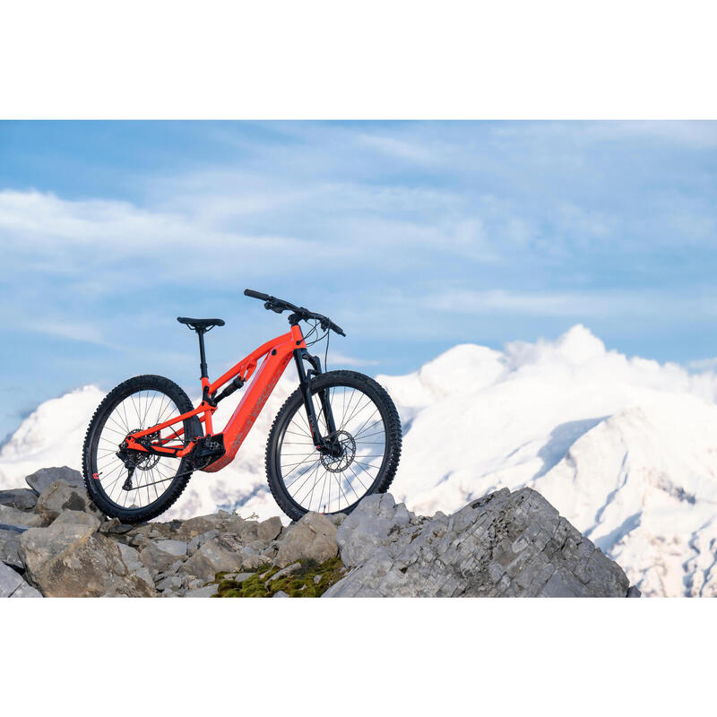 E-Mountainbike Fully 29 Zoll E-Expl 520 S Rockrider rot