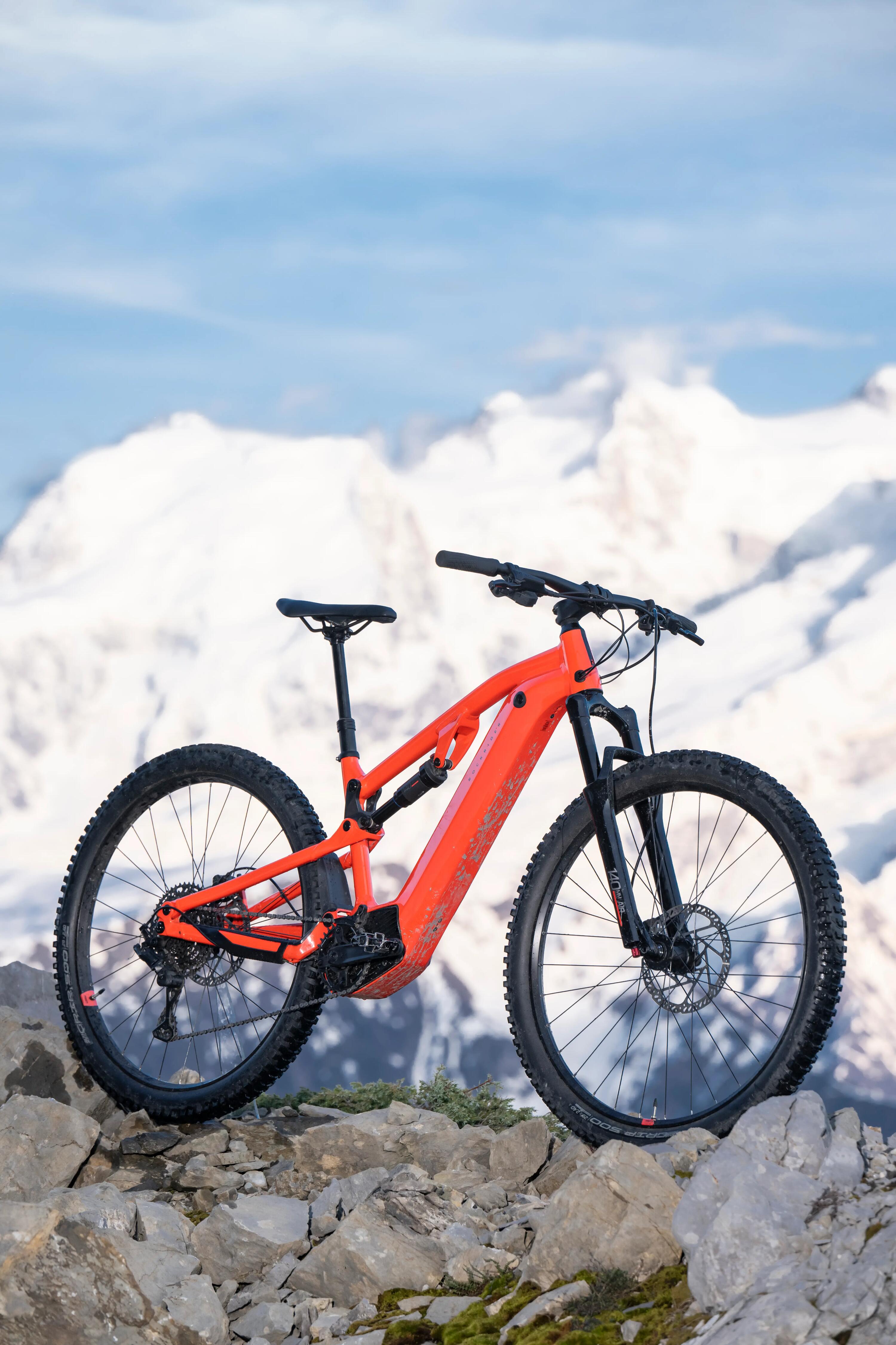 29" Full Suspension Electric Mountain Bike E-Expl 520 S - Bright Red 39/64