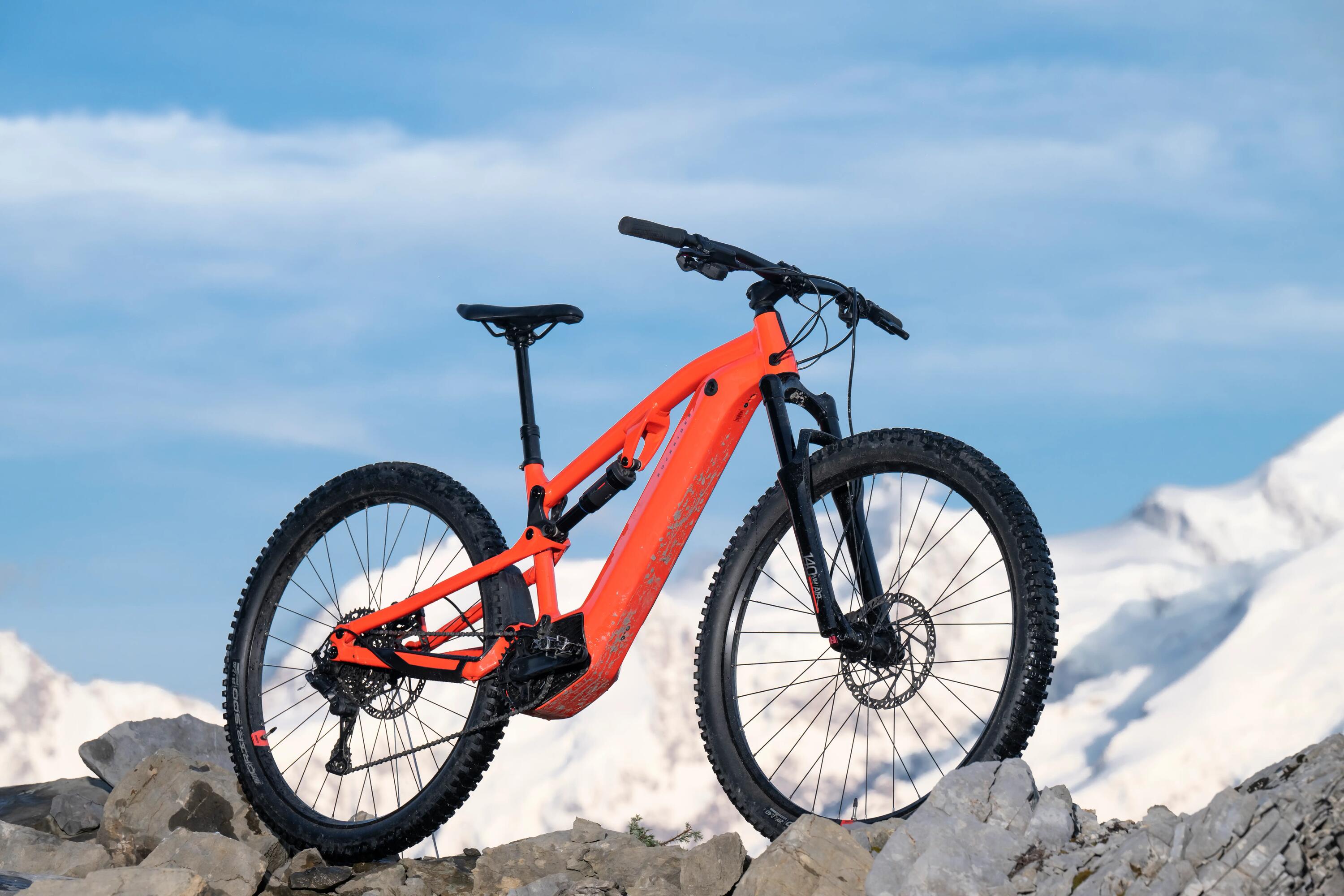 29" Full Suspension Electric Mountain Bike E-Expl 520 S - Bright Red 32/64