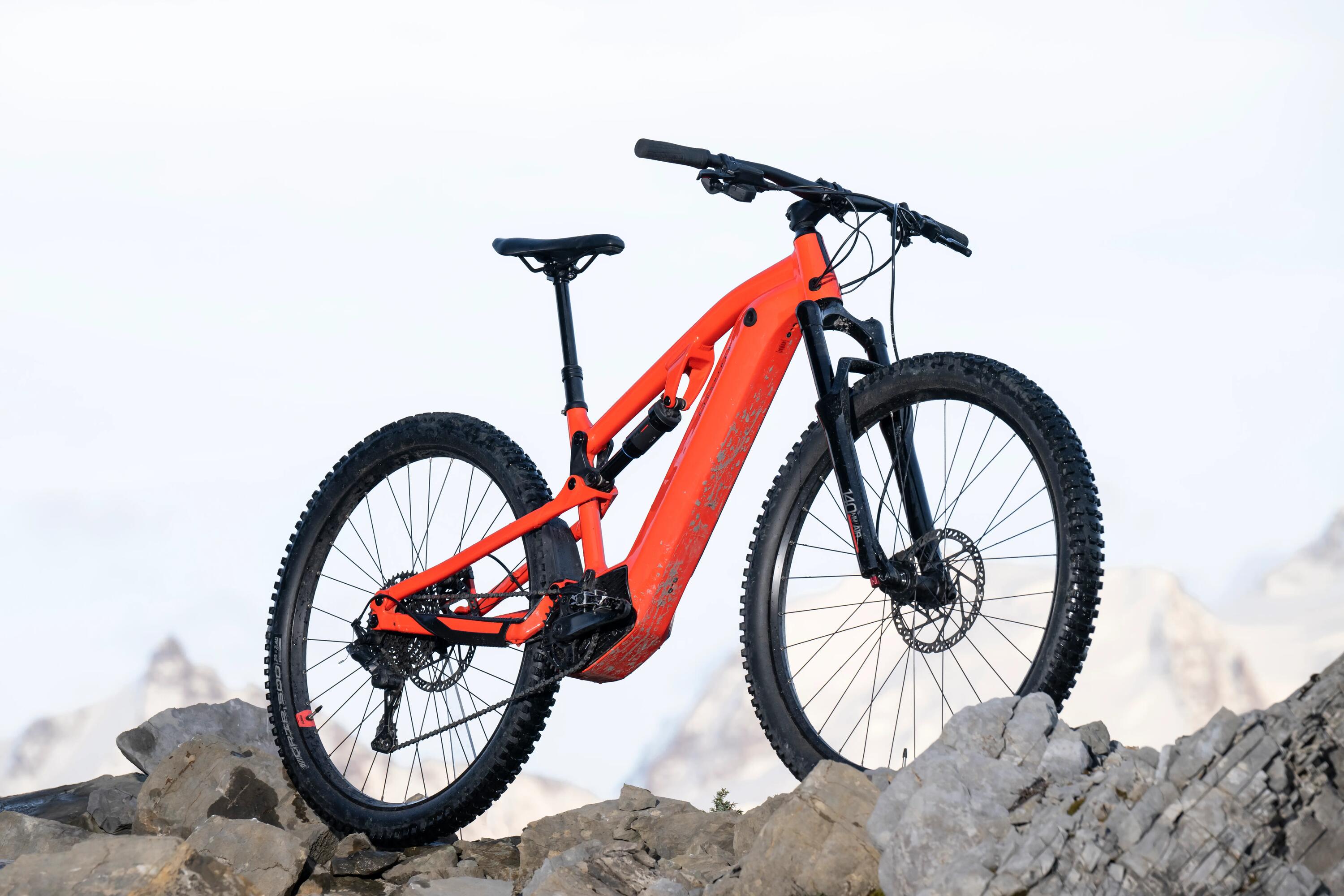 29" Full Suspension Electric Mountain Bike E-Expl 520 S - Bright Red 28/64