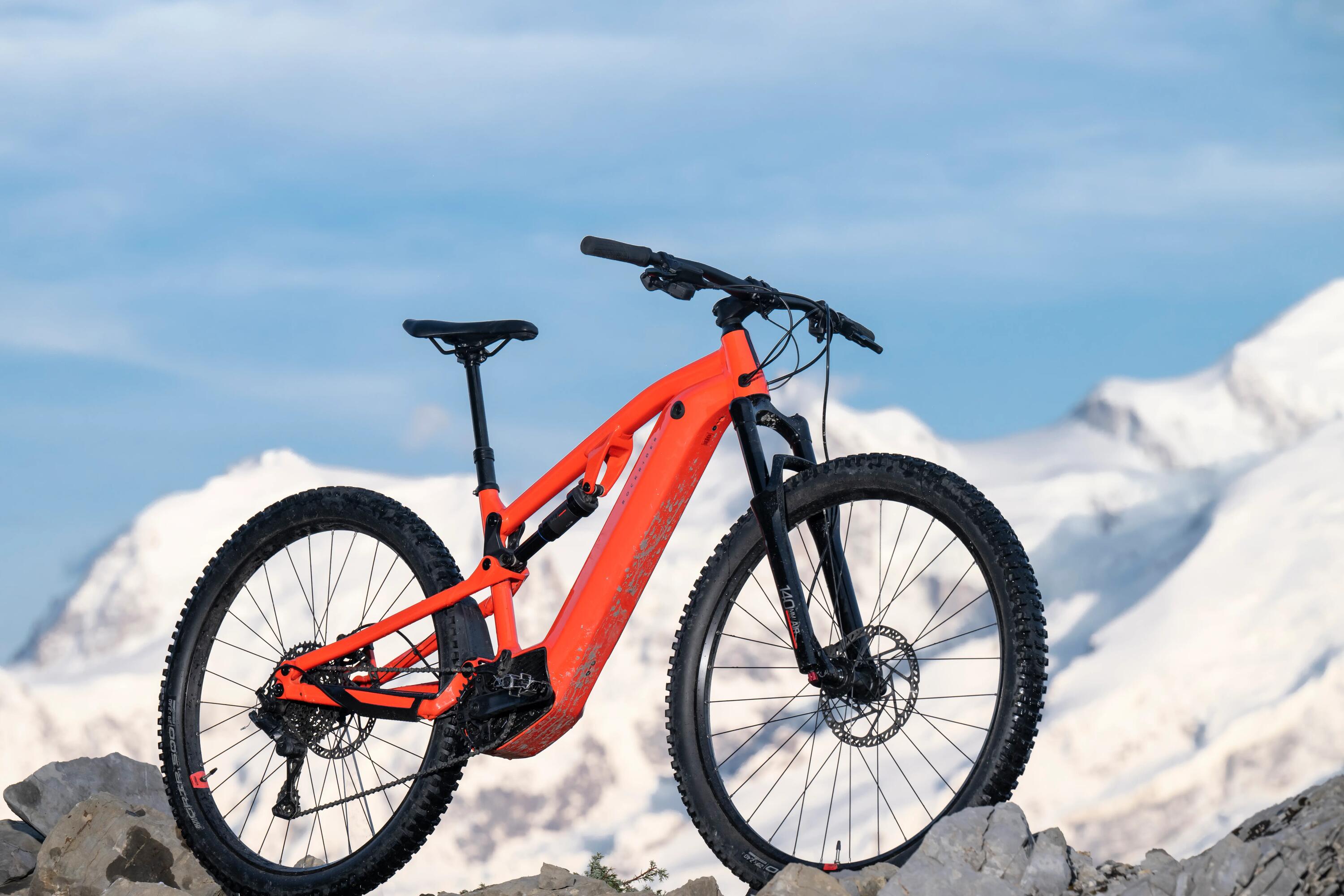 29" Full Suspension Electric Mountain Bike E-Expl 520 S - Bright Red 24/64