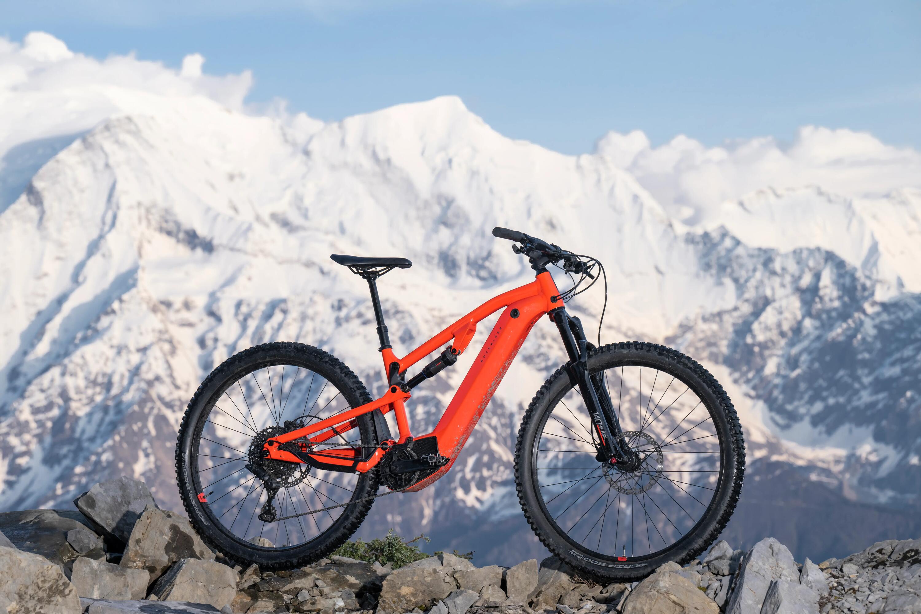 29" Full Suspension Electric Mountain Bike E-Expl 520 S - Bright Red 16/64