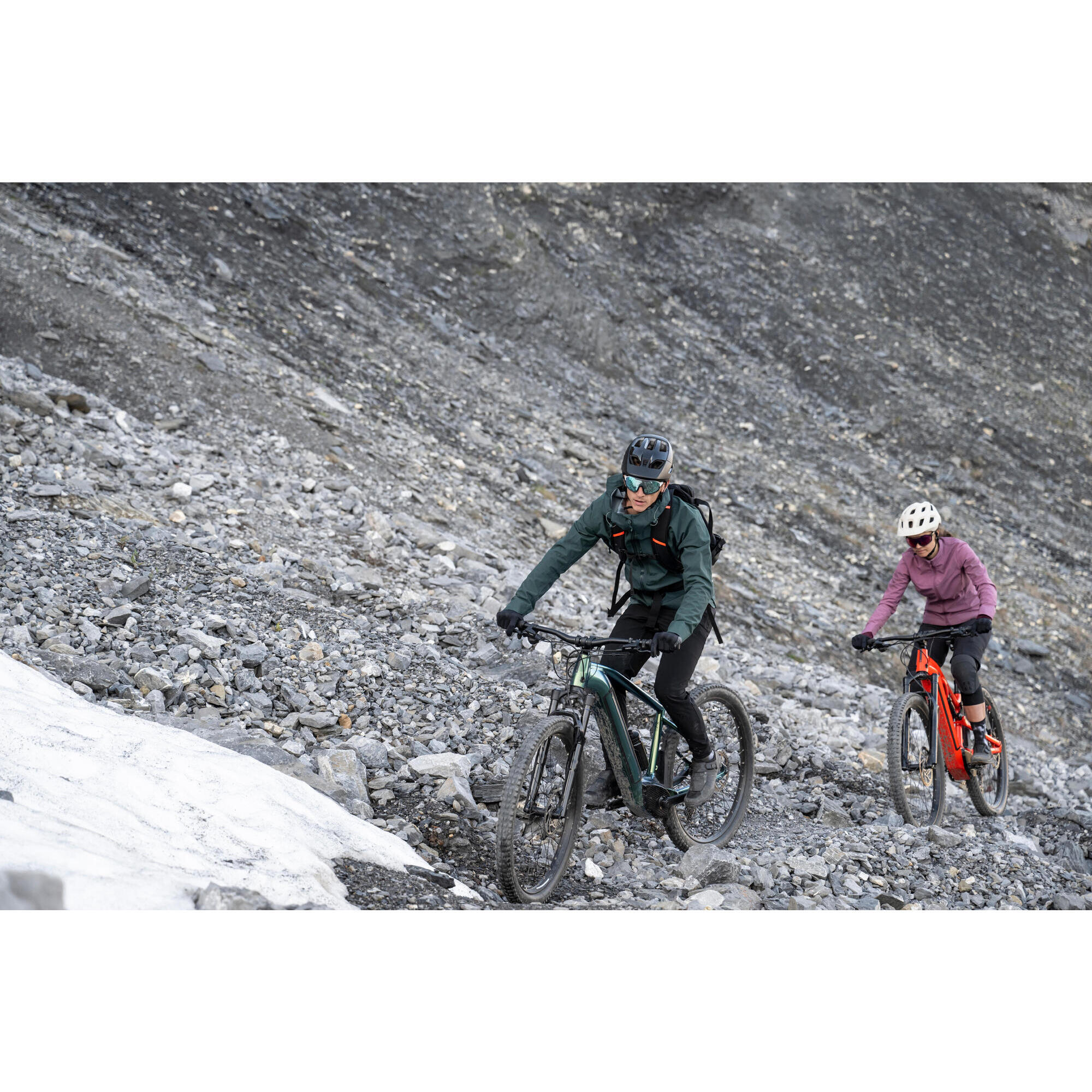 Uomo Giacca antipioggia Confort 900 per mountain bike verde