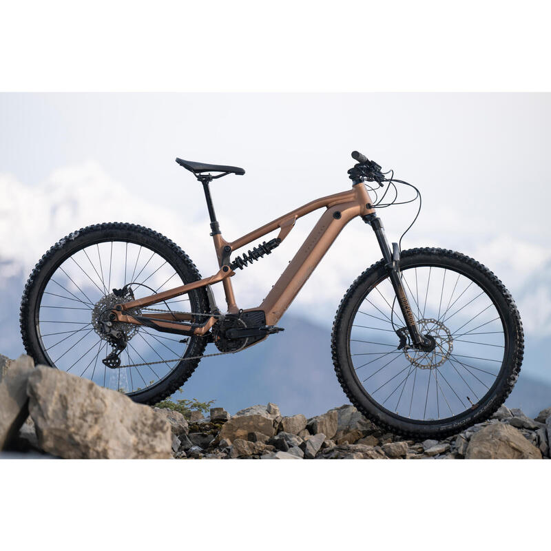 E-Mountainbike 29 Zoll E-Expl 700 Fully Rockrider S kupfer