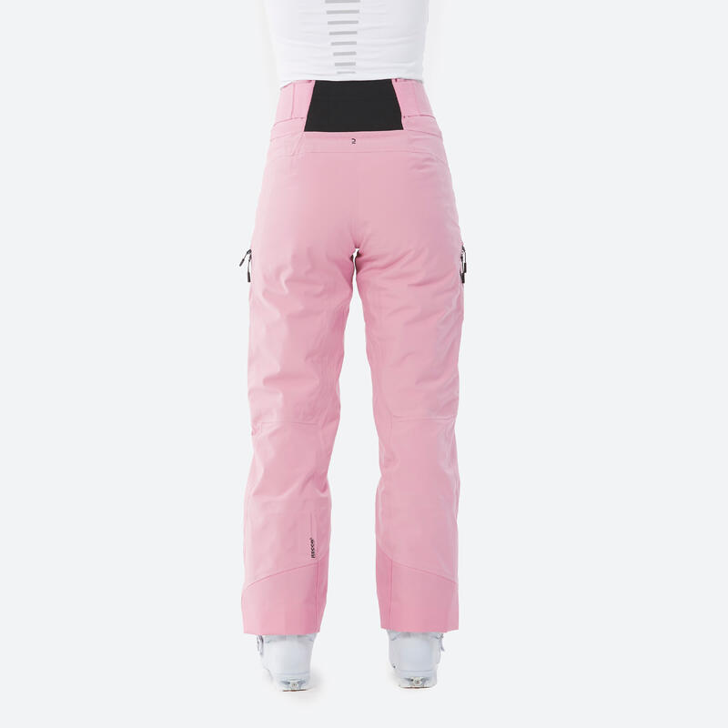 Pantaloni sci donna 500 rosa