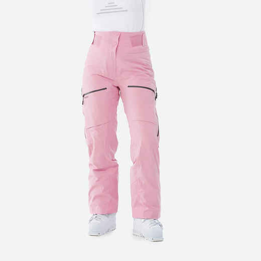 
      Dámske hrejivé a nepremokavé lyžiarske nohavice FR500 ružové
  