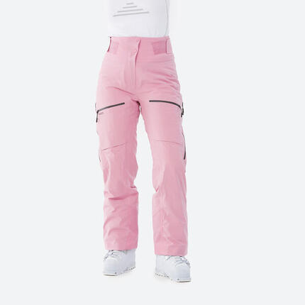 Pantalon de ski et snowboard chaud et respirant femme, FR500 rose