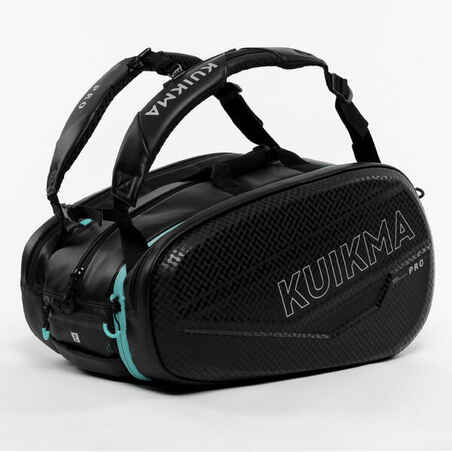 Isothermal Padel Bag 46L-54L Kuikma Pro - Black/Turquoise