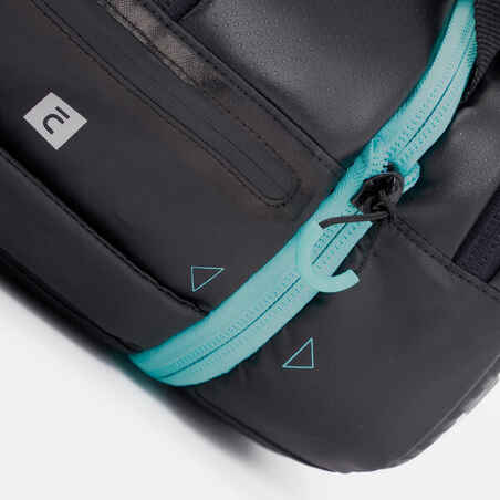 Isothermal Padel Bag 46L-54L Kuikma Pro - Black/Turquoise