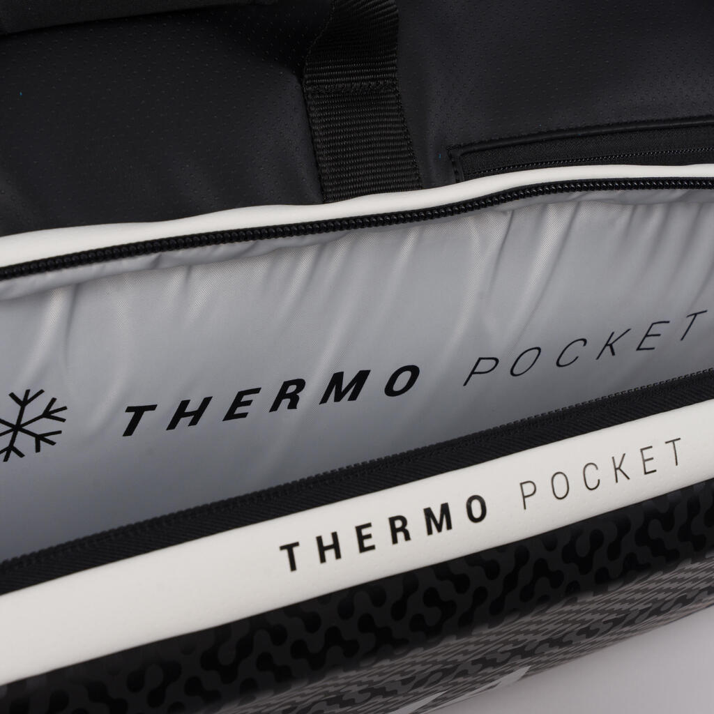 Padeltasche thermoisoliert + Schuhfach - Kuikma Pro schwarz/türkis