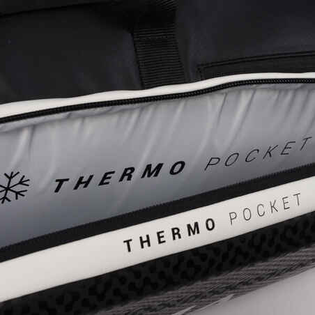 Isothermal Padel Bag 46L-54L Kuikma Pro - Black/White