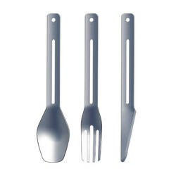 3-Piece Stainless-Steel Cutlery Set, Spoon-Fork-Knife, Storage Box