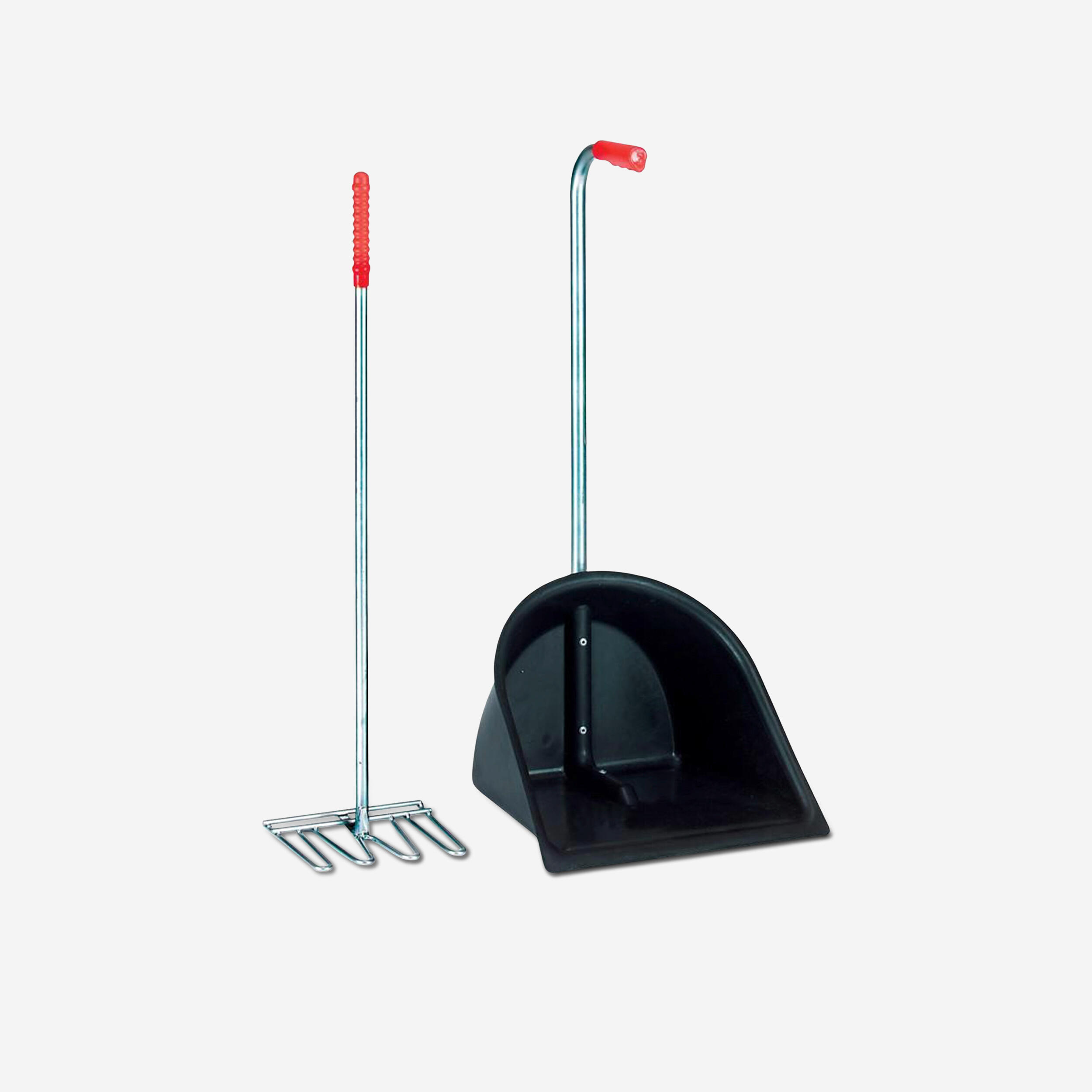 Horse Riding Manure Shovel and Rake - Black 1/1