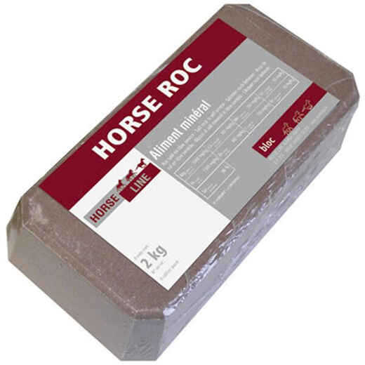 
      Horse Riding Salt Block for Horse and Pony Horse Roc Trace Elements - 2 kg
  